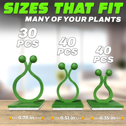 110 Pcs Wall Plant Clips for Climbing Plants, Self-Adhesive (Green)