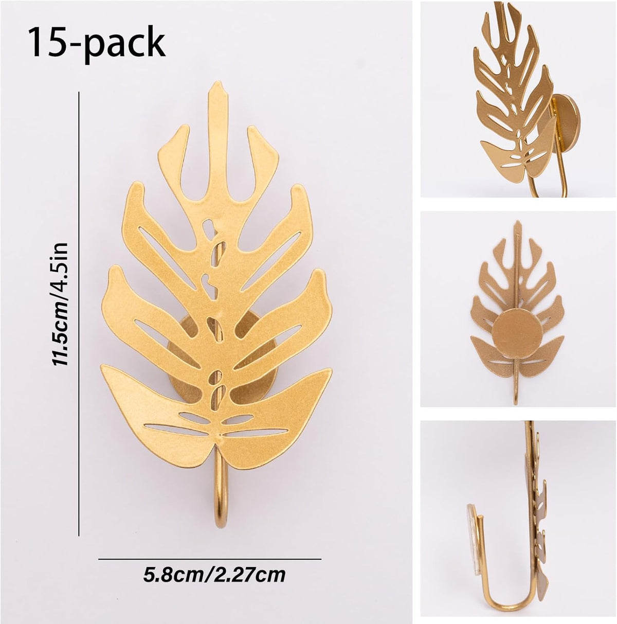 15 Pack Money Plant Hooks for Wall - Indoor Pothos Plant Support