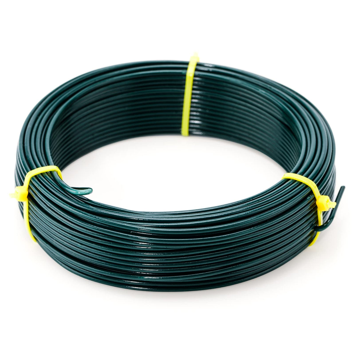 KINGLAKE 66 Feet White Sturdy Plastic Coated Garden Wire 2mm Plant Twist Tie