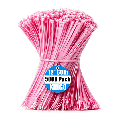 XINGO 1000 PCS Garden Green Zip Ties 8 Inch, 60 LBS Tensile Strength, Self-Locking Nylon Plastic Nylon PA66 Wire Ties for Indoor and Outdoor Use