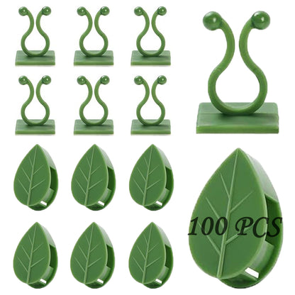 Plant Climbing Wall Fixture Clips, 80Pcs Self-Adhesive Wall Clips Fixer Hooks for Vines, Traction Support Holder, Invisible Leaf Clips for Wall Climbing Plants Indoor Outdoor Decor