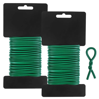 Tenn Well 2Pk 52ft 3.5mm Garden Wire Ties for Climbing Plants