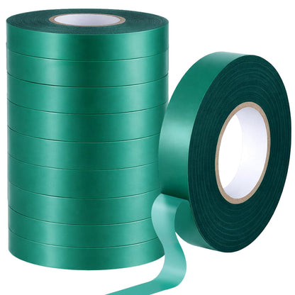 300FT Stretch Tie Tape Roll, 1'' Plant Tape Green Stretch Garden Tie