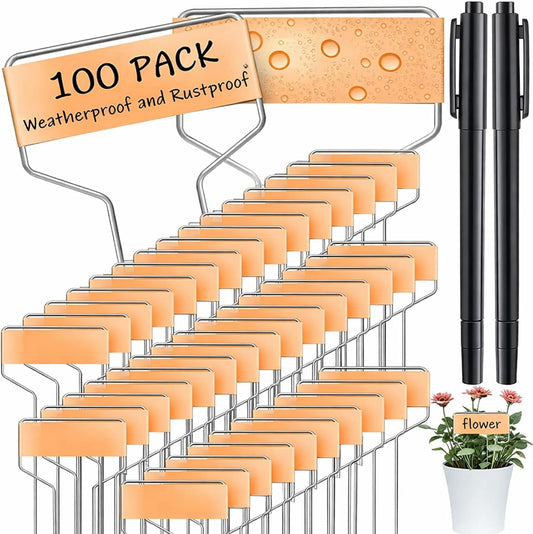 Moxweyeni 60 Pcs Metal Garden Tags Plant Labels,Copper,6 Inch