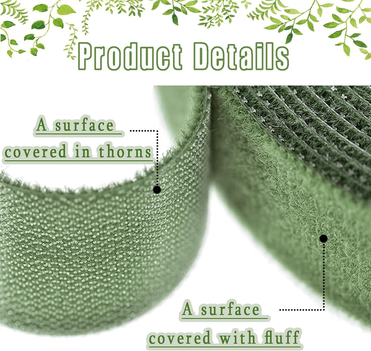 Garden Ties Reusable Plant Ties for Climbing Plants, Adjustable Plant Cable Straps for Support Indoor Outdoor Plant Growth Staking, Training & Organizing (60 ft)