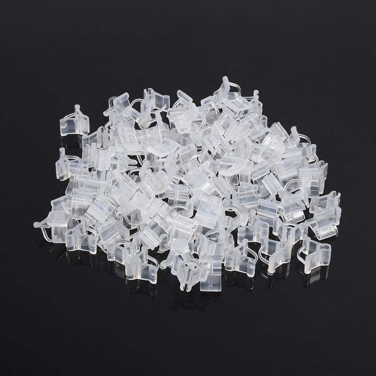 100Pcs Special Plant Grafting Clip, Tomato Seedling Grafting Clip Eggplant Grafting Clamp Mini Transparent Flower Plants Grafting Clips for Plants