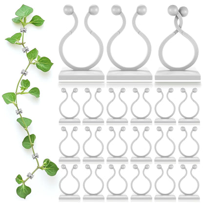 100 Pcs Plant Clips for Climbing Plants, Vines, Pothos and Ivy (White)