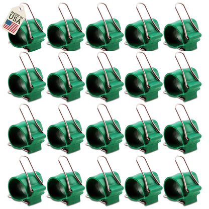 Reusable Greenhouse Clips Made in USA – Orchid Clips, Plant Support Clips & Cord Clips – Heavy-Duty, Weather-Resistant & Durable – Secure Stems, Vines, Wires, Cables, Tomato Plants – Indoor & Outdoor