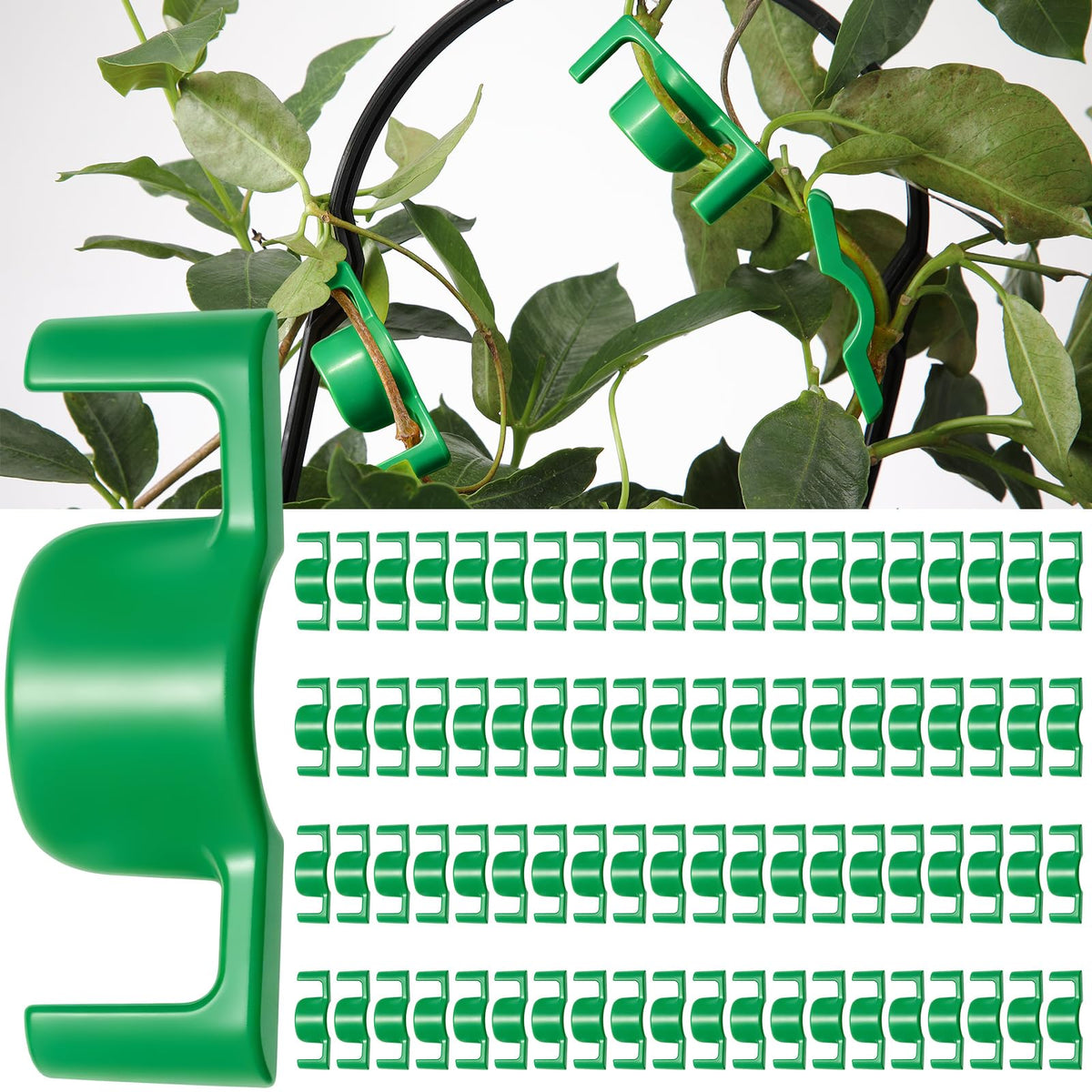 Feekoon 40 Pack LST Plant Training Clips Branch Benders(Green)