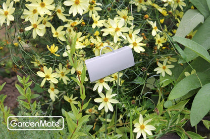 GardenMate 25-Pack Weatherproof Large Zinc Metal Plant Labels, Height 11.5", Label Area 3 1/2 x 1 1/4"
