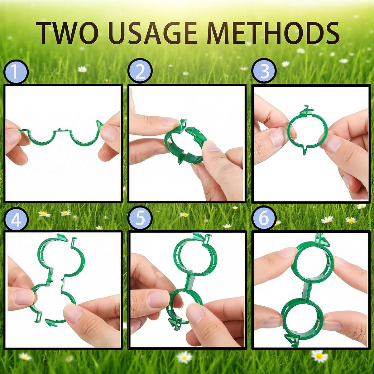 600-Piece Tomato Clips for Climbing Plants, Reusable Trellis Support Set