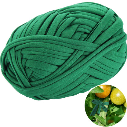 BBTO 98 Feet Stretchy Garden Twine Plant Tie Green Tape, 2 Rolls