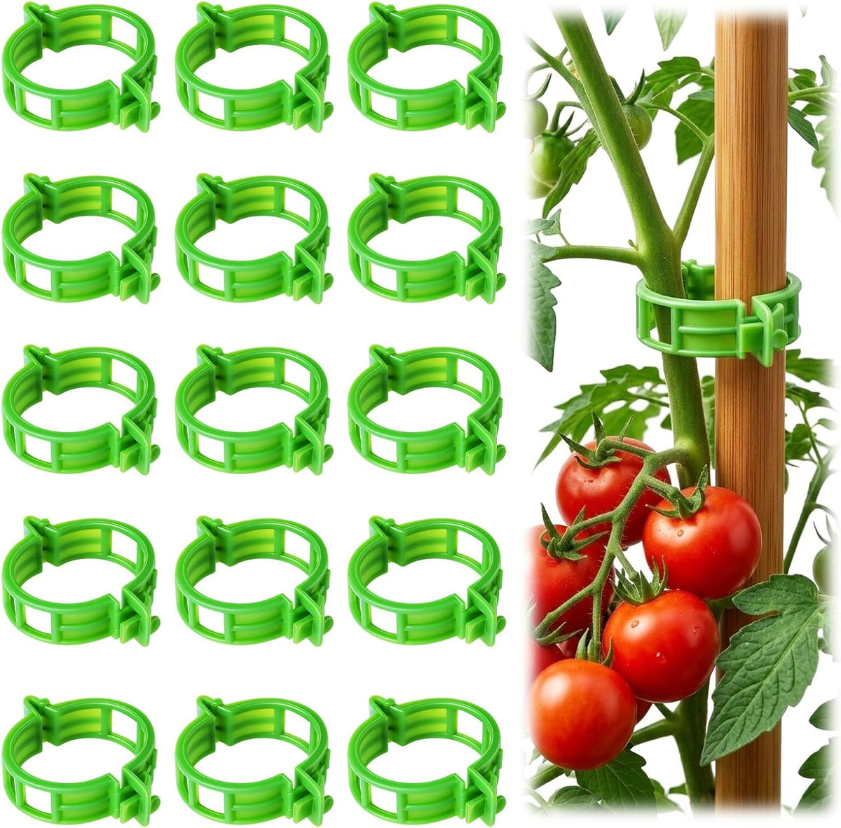 100Pcs Tomato Clips for Climbing Plants Trellis Plant Support Clips