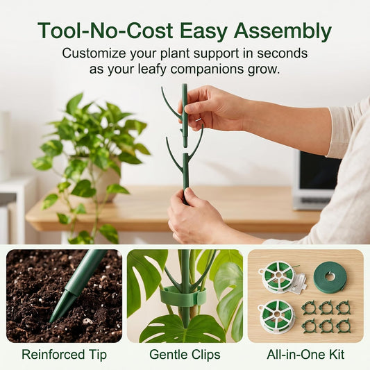 Little World Plant Stakes for Indoor Plants with Trellis & Clips