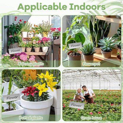 WSICSE 50-Pack Metal Plant Labels, 10.6 in Garden Markers with Pen, Silver