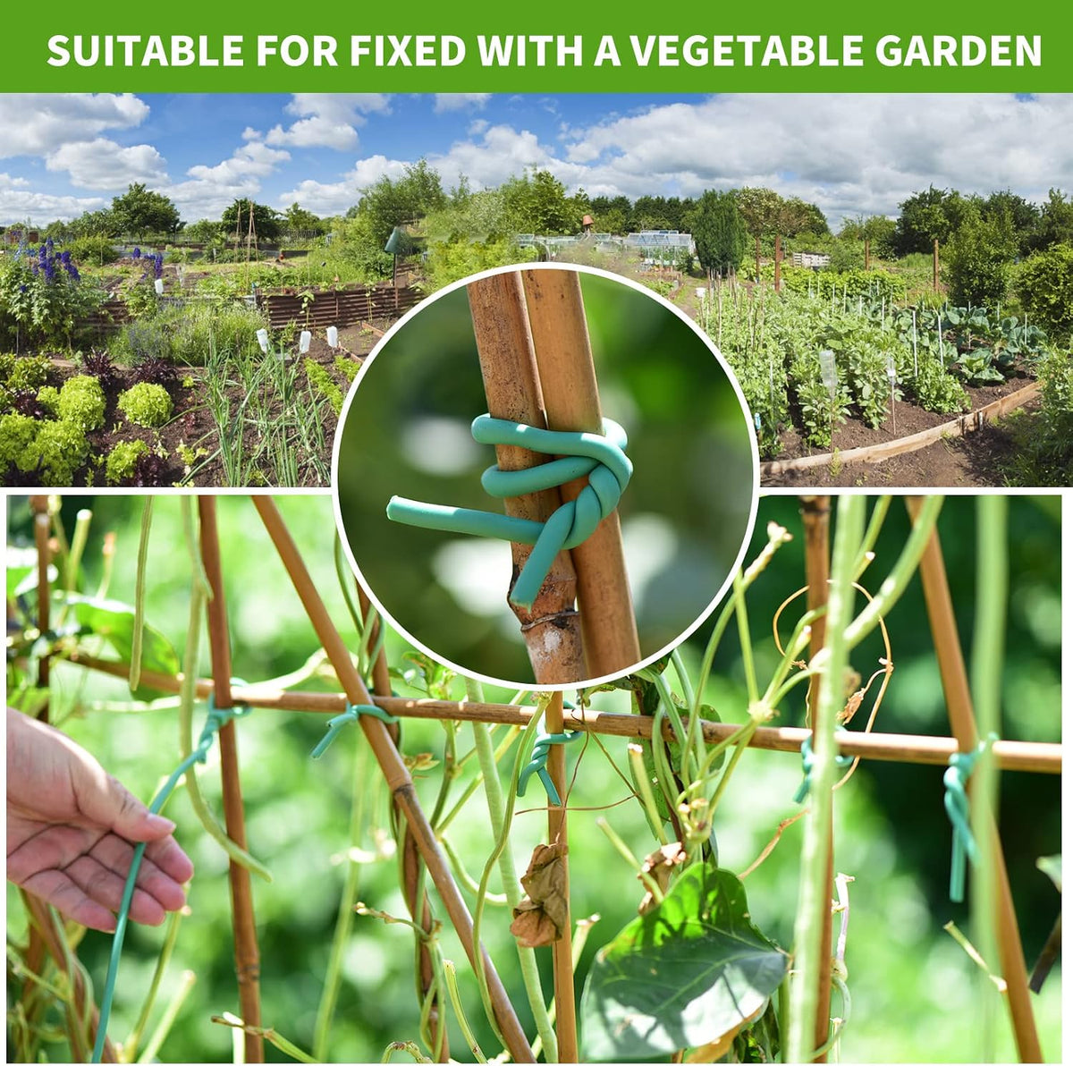 YDSL 88 feet Garden Flexible Wire, Soft Twist Plant Ties for Plant Vines and Office Organization (Diameter - 3MM)