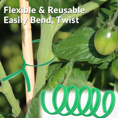 Gardzen 300 Pack 12" Twist Ties Reusable Coated Wire Plant Ties