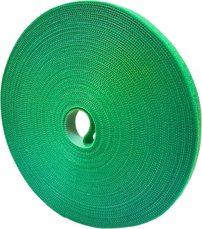 Garden Tie Green Tape, Plant Supports, Gentle On Plants (65.6ft × 0.6 inch, 1 roll, Green)
