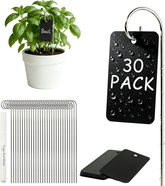 30 Pack Waterproof Outdoor Garden Labels,Reusable Plant Tags