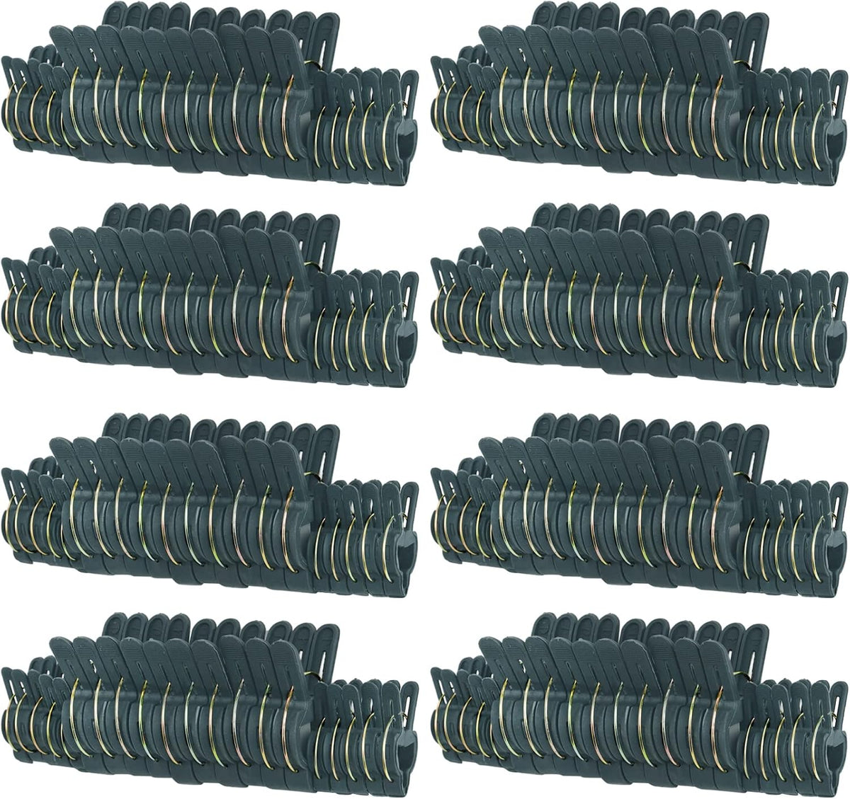 Fasmov 160 Piece Efficient Gardening Plant & Flower Spring Clips - for Supporting or Straightening Plant Stems, Stalks, and Vines