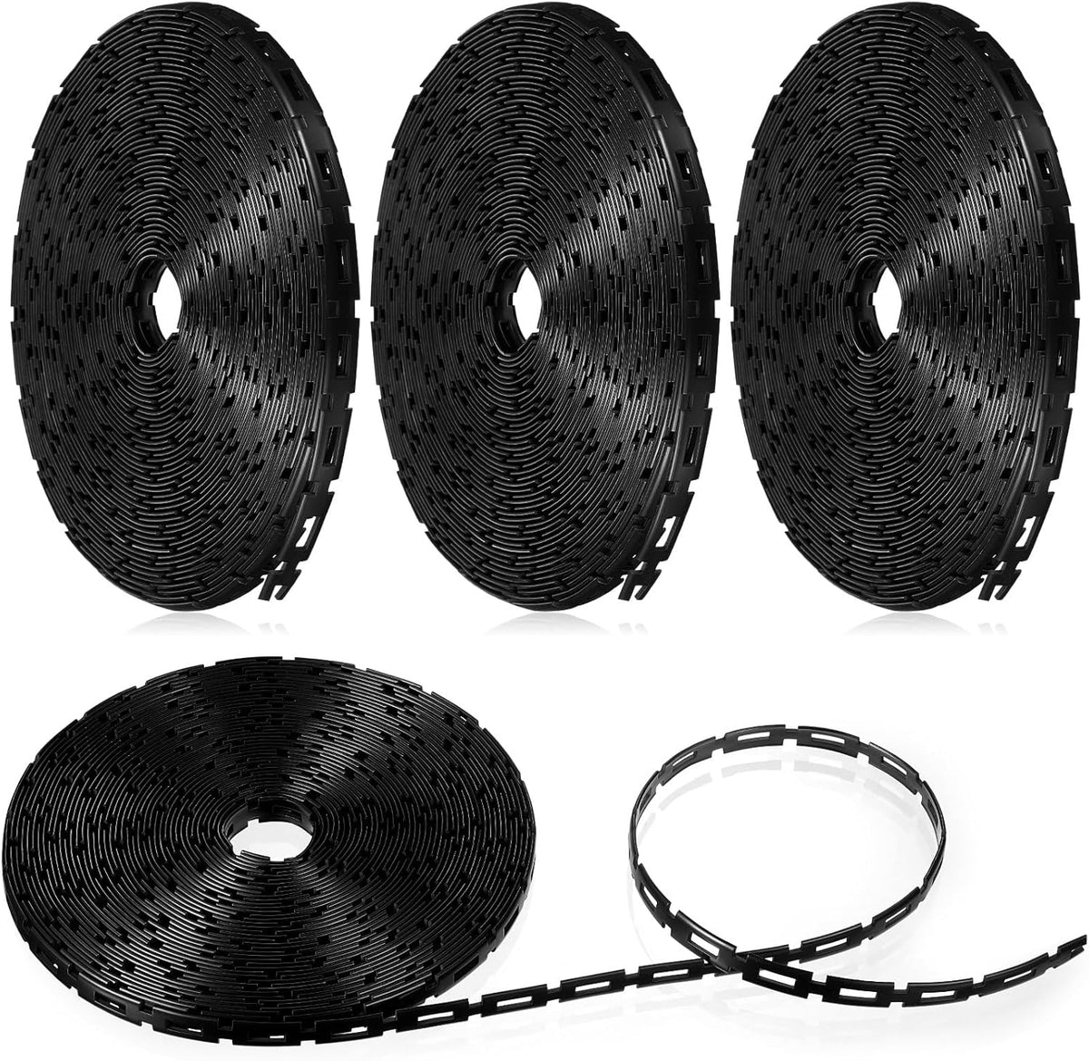 Wesiti 200 Ft Plastic Chain Lock Tree Tie, 1/2 Inch Wide Adjustable