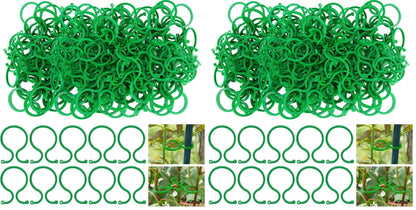 Hysagtek 200 Pcs Plant Clips for Climbing Plants Garden Clips Plant Support Clip for Tomato Gardening Clip for Support & Securing Plants