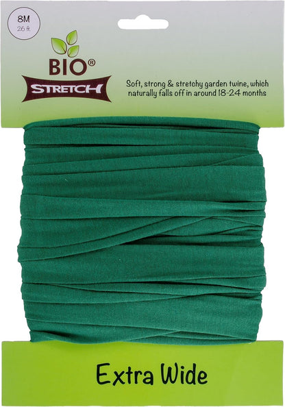 Bio-Stretch Soft Tree Ties & Garden Tape for Young Trees, 8M Green