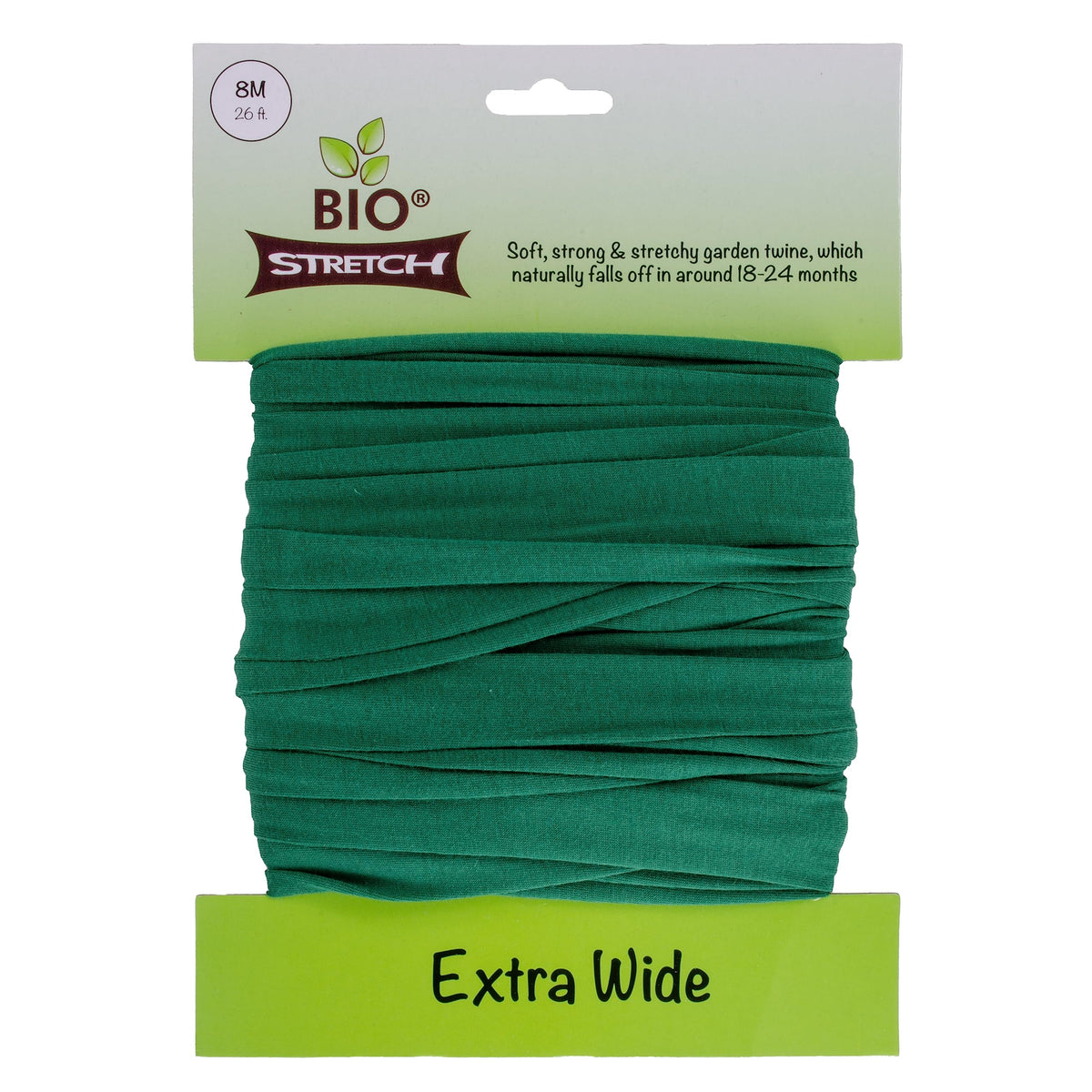 Bio-Stretch Soft Tree Ties & Garden Tape for Young Trees, 8M Green