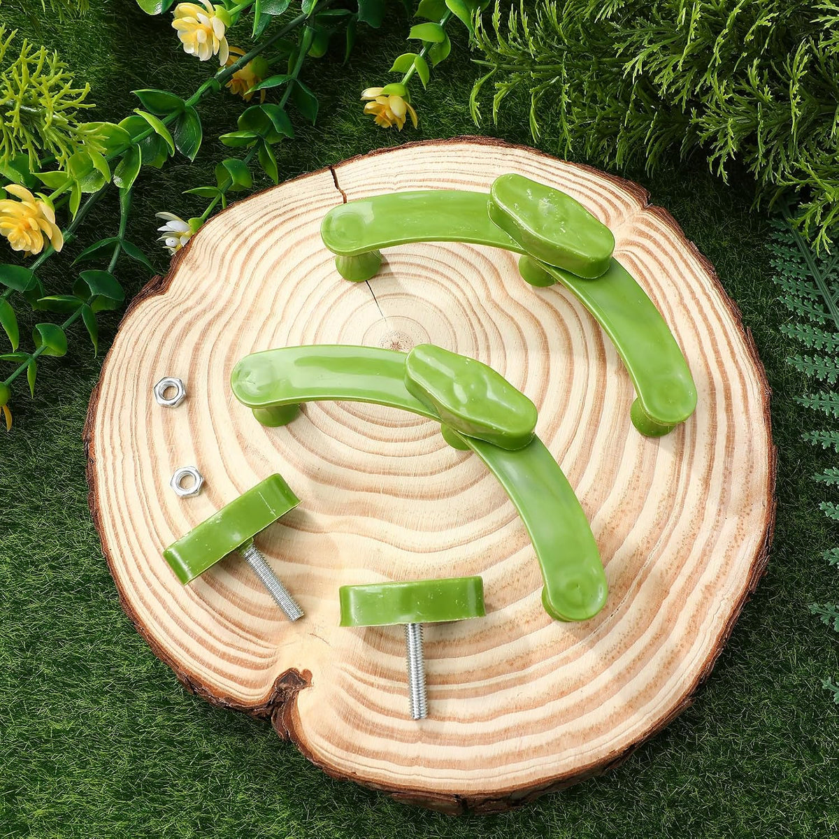 5pcs Plant Branch Benders Clips for Gardening, Reusable Green Twig Bending Clamps for Tree Training and Bonsai Shaping, Adjustable Branch Pullers for Outdoor Plant Support