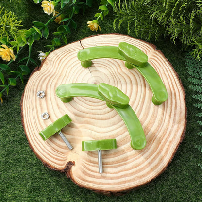 5pcs Plant Branch Benders Clips for Gardening, Reusable Green Twig Bending Clamps for Tree Training and Bonsai Shaping, Adjustable Branch Pullers for Outdoor Plant Support