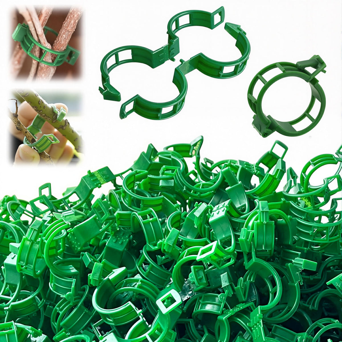 600-Piece Tomato Clips for Climbing Plants, Reusable Trellis Support Set