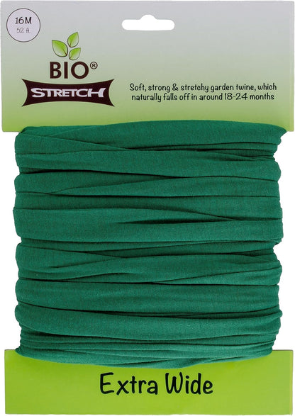 Bio-Stretch Soft Tree Ties & Garden Tape for Young Trees, 16M Green