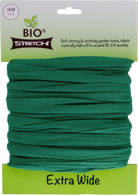Bio-Stretch Soft Tree Ties & Garden Tape for Young Trees, 16M Green