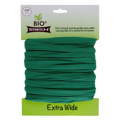 Bio-Stretch Soft Tree Ties & Garden Tape for Young Trees, 8M Green