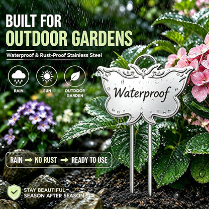 Metal Plant Labels for Outdoor Garden Waterproof 11-Inch 30 Pack