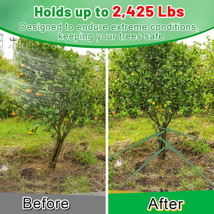 2,425 Lbs Strength Tree Saver Straps, 108FT Tree Staking Tie Support Straps